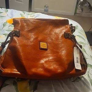 Dooney And Bourke Florentine Toledo Hobo Whip Stitch Shoulder Handbag